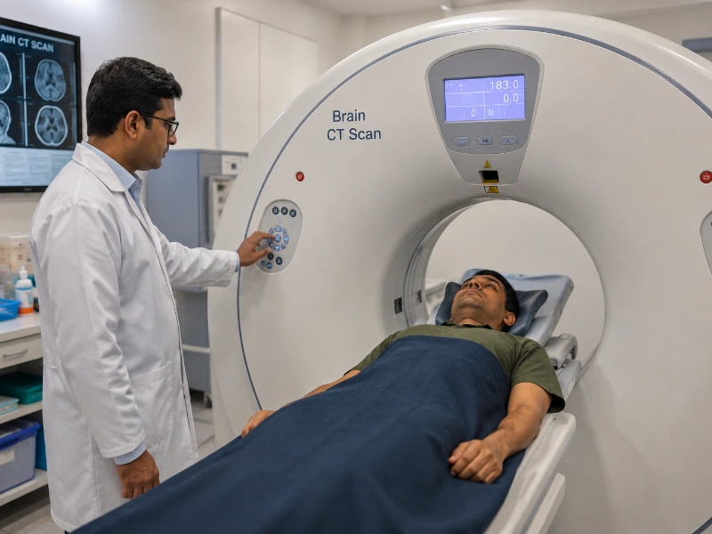 Advanced Multi-slice Brain CT Scan Imaging Technology Machine